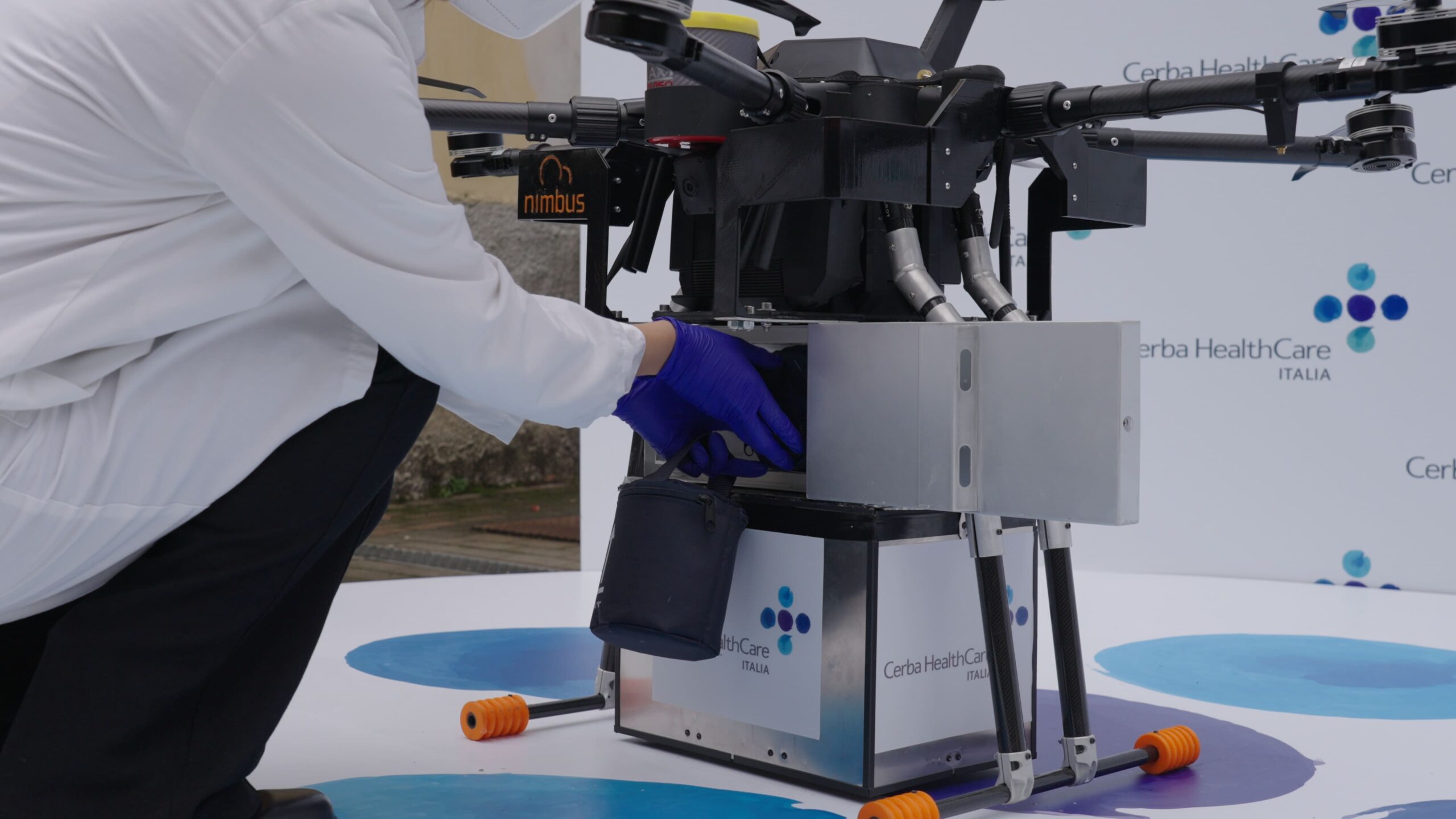 drone cerba trasporto campioni biologici