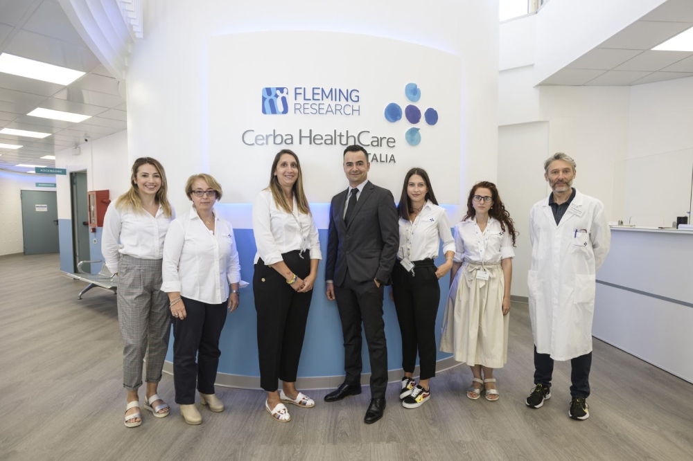 Una parte dello staff del centro diagnostico Cerba HealthCare Novara