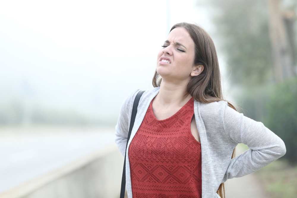 Effetti dello stress su una ragazza durante l'attività sportiva