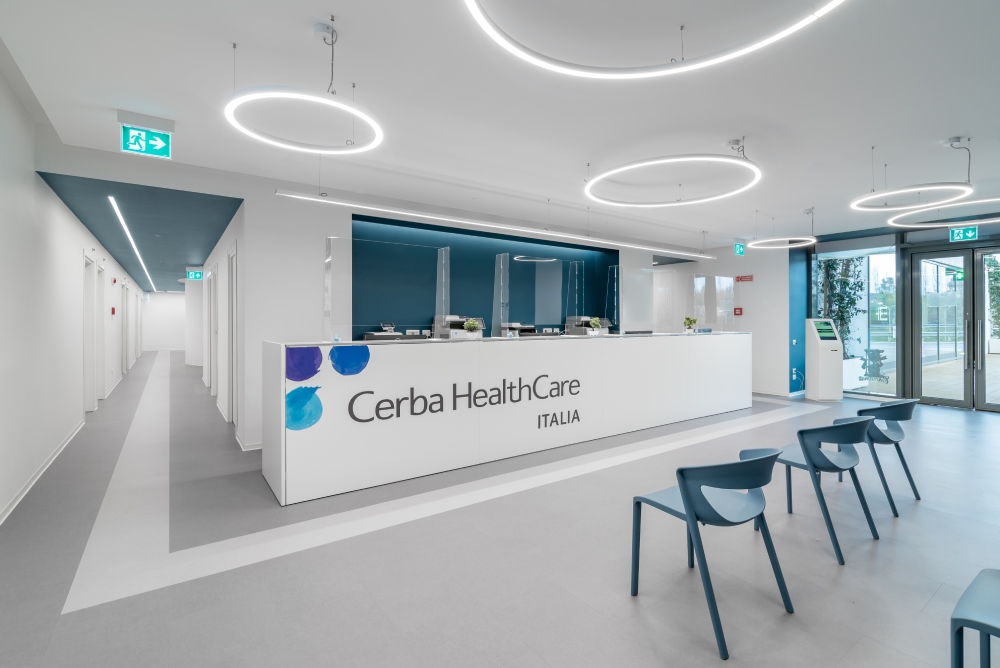 Sala accettazione Poliambulatorio Valmontone Cerba HealthCare