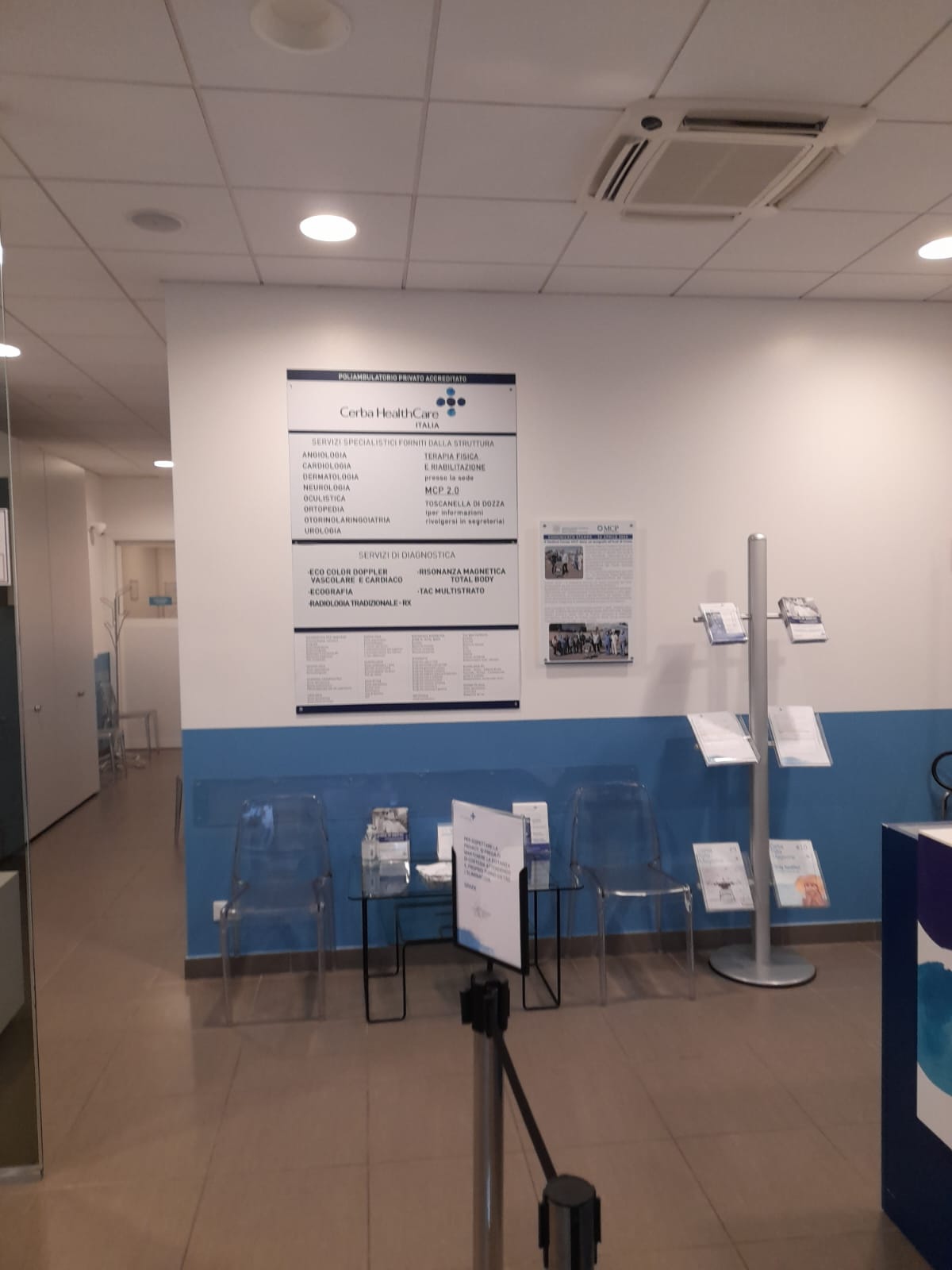 Sala attesa Medical Center Imola MCP Cerba HealthCare Italia