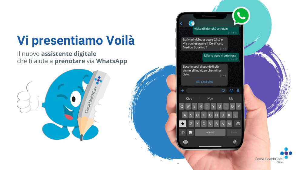 Voilà il chatbot di Cerba HealthCare Italia