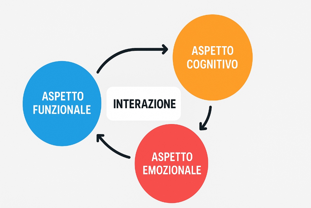 Interazione nei tre aspetti dell'allenamento  cognitivo