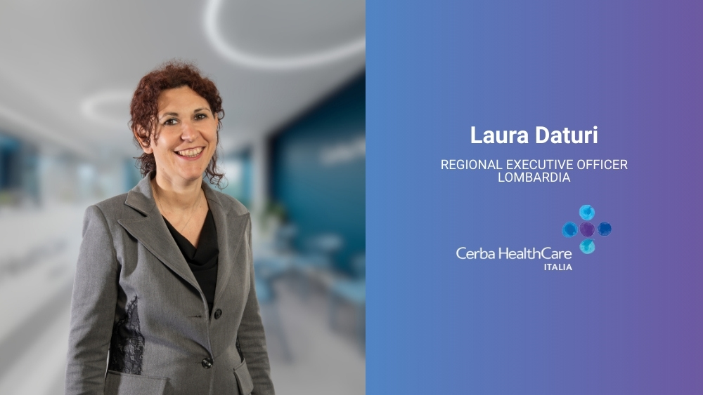 Laura Daturi regional executive
officer Lombardia Cerba HealthCare Italia