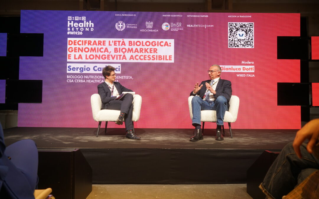 Cerba HealthCare a Wired Health 2026: decifrare l’età biologica